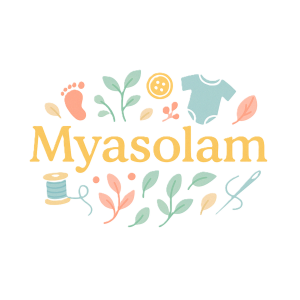 Logo Myasolam, marque française de vêtements évolutifs pour bébé