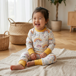 Nuage et arc en ciel jaune – Ensemble évolutif bébé