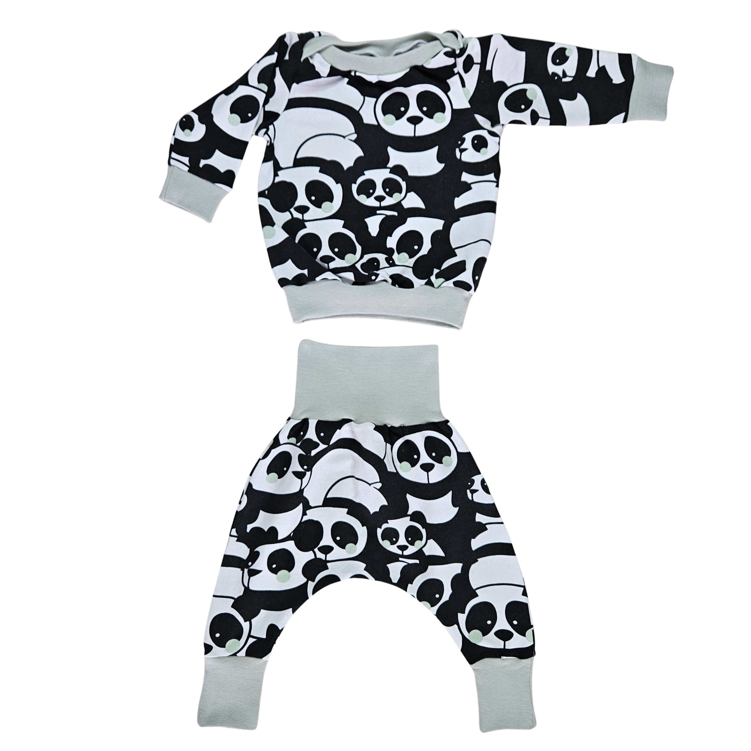 panda bord-côte gris-vert – Ensemble évolutif bébé – Image 3