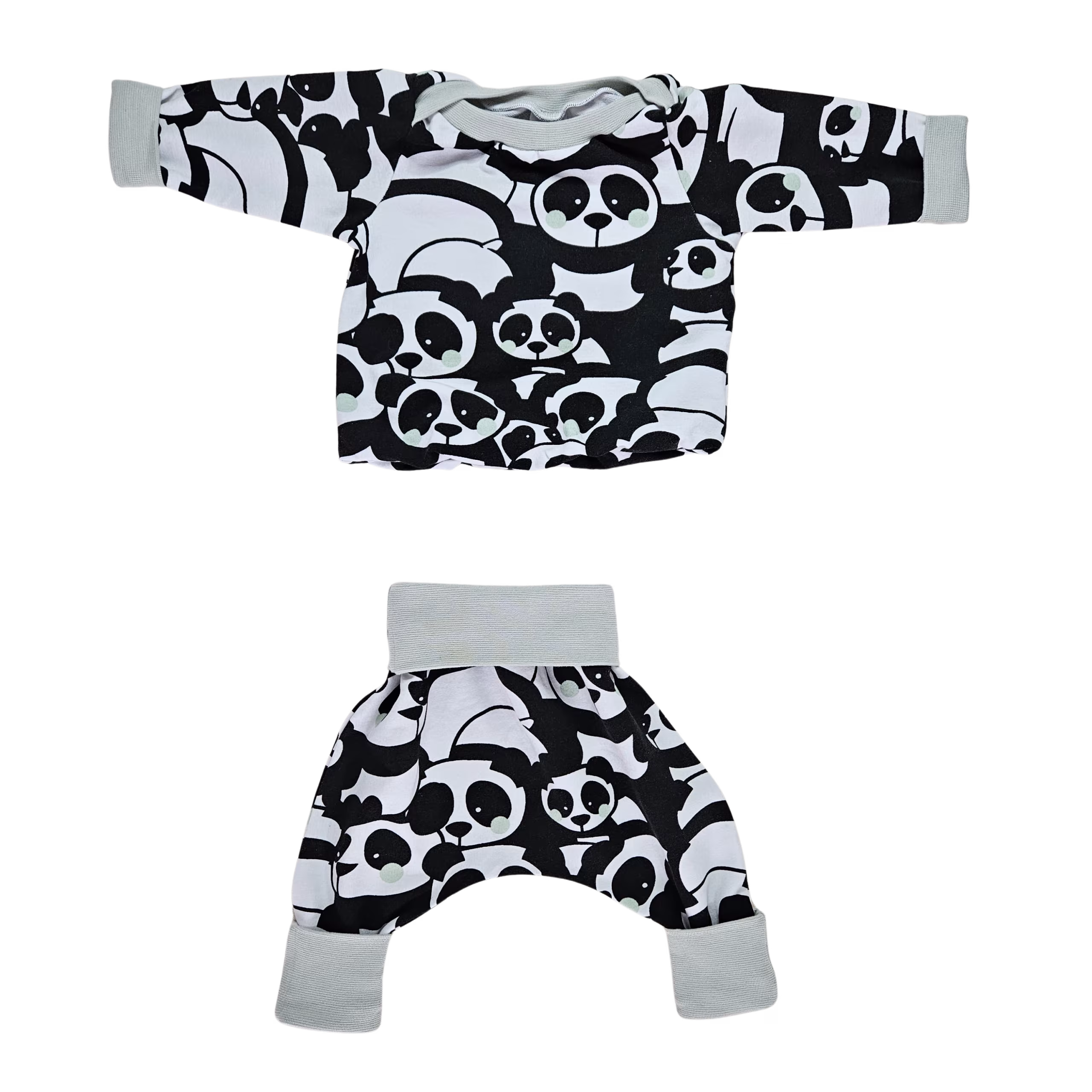 panda bord-côte gris-vert – Ensemble évolutif bébé – Image 2
