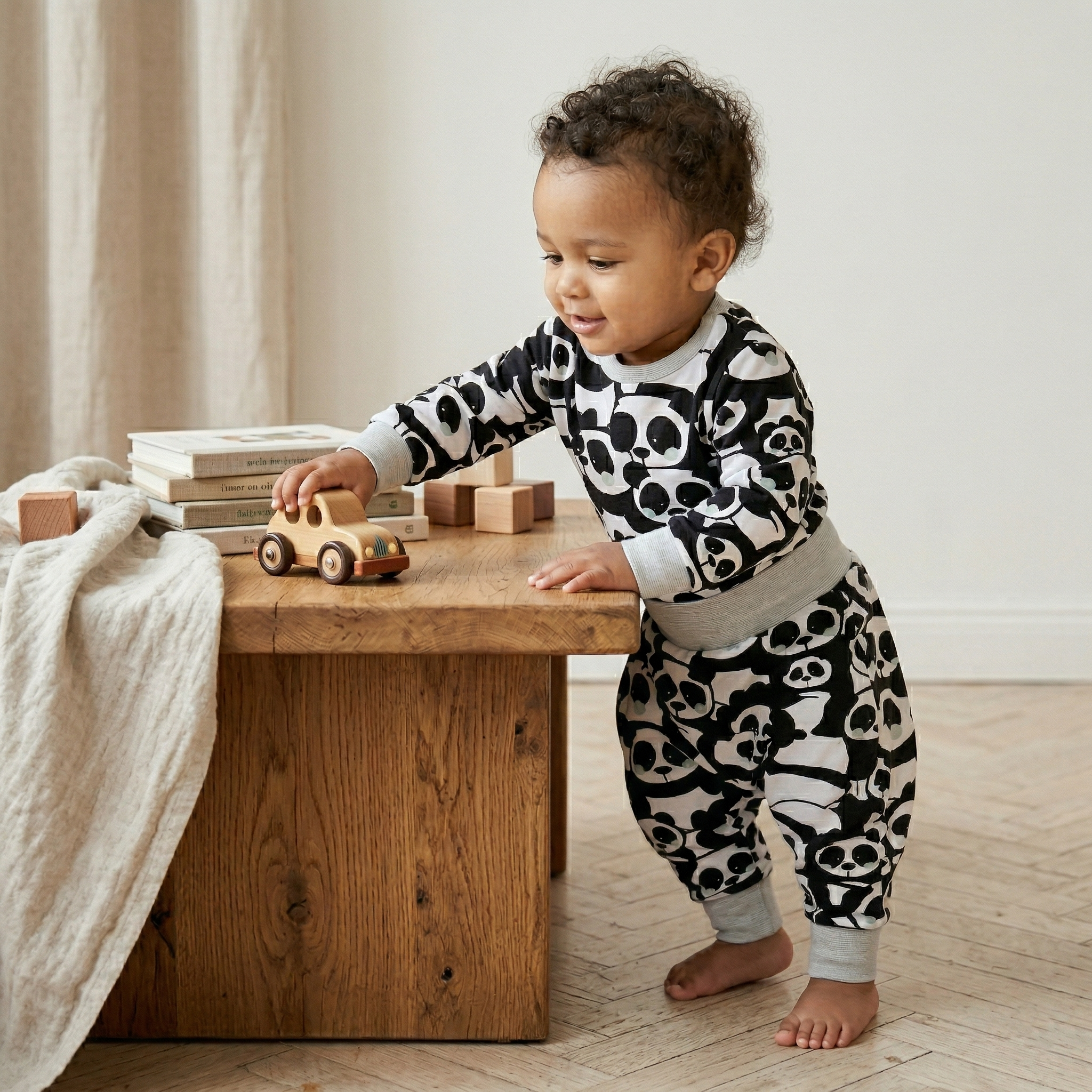 panda bord-côte gris-vert – Ensemble évolutif bébé – Image 4