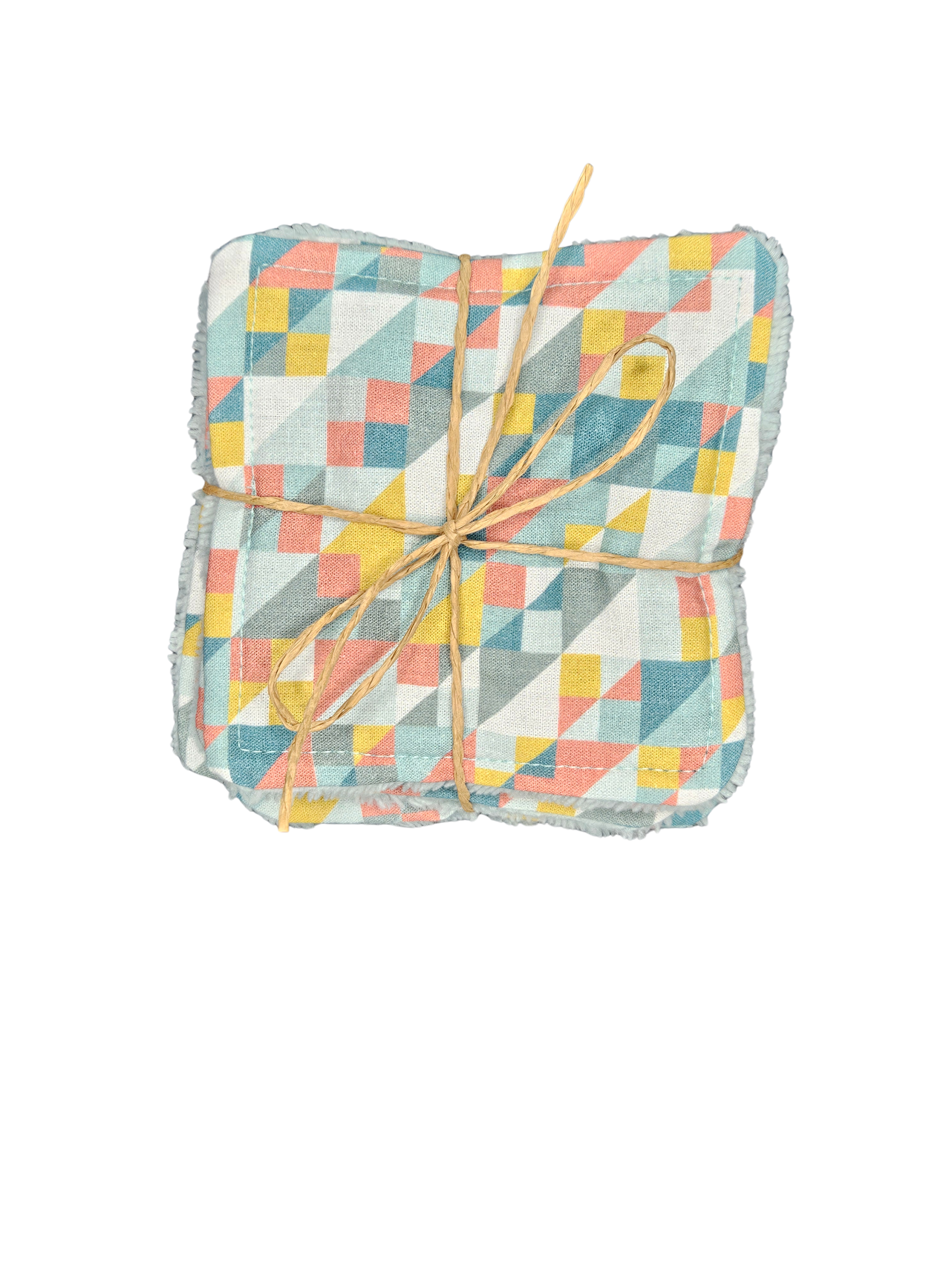 Lot de 7 cotons lavables - Cubes géométrique – Image 3