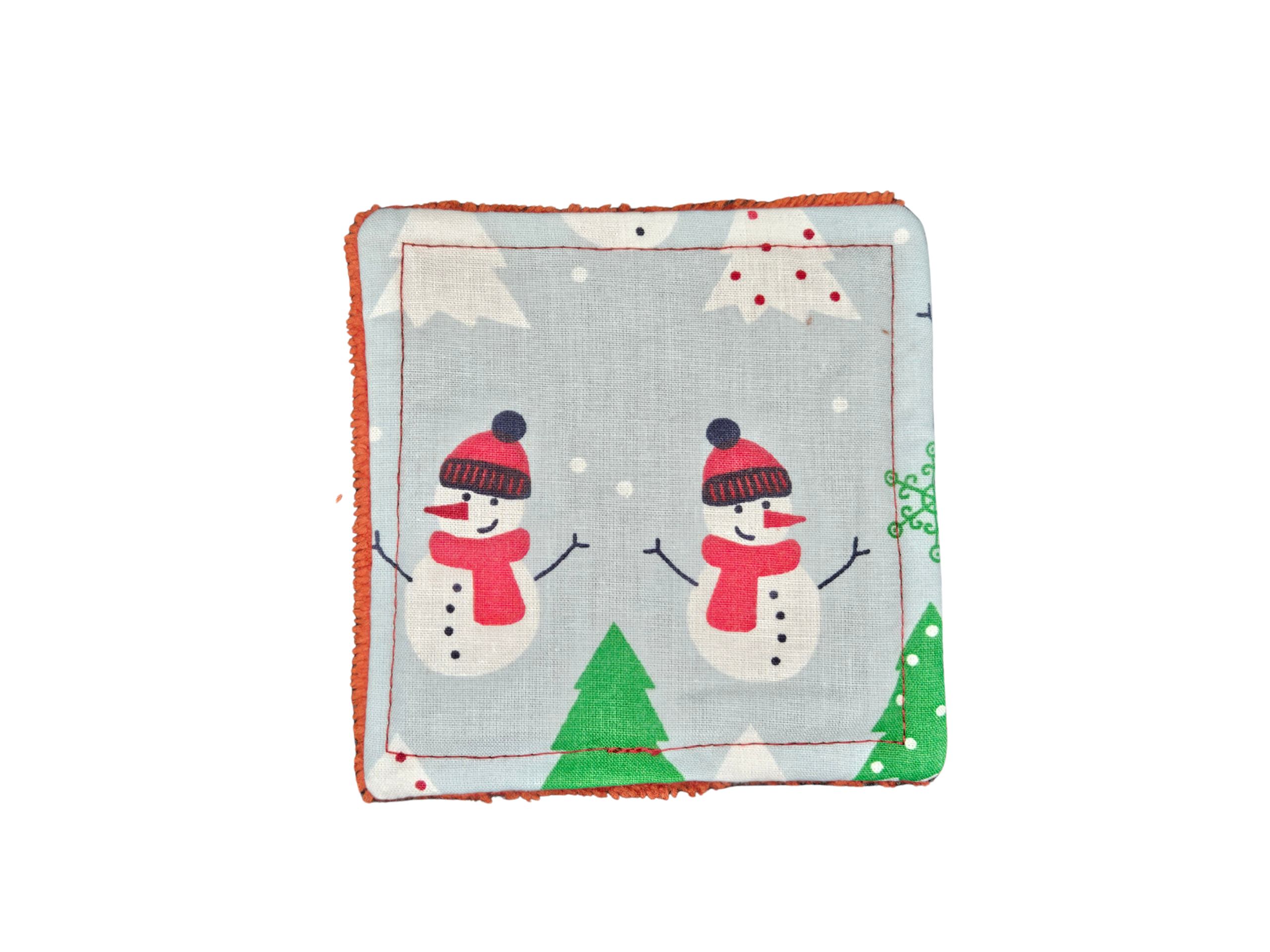 Lot de 7 cotons lavables - Sapin de noël vert – Image 5